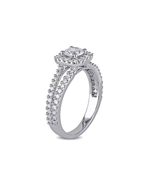 Rina Limor White 14K 0.98 Ct. Tw. Diamond Halo Ring