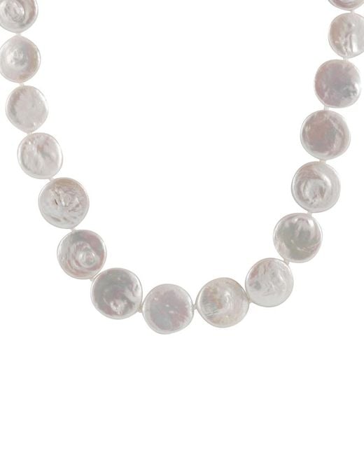 Splendid Metallic 14k 14-15mm Freshwater Pearl Necklace