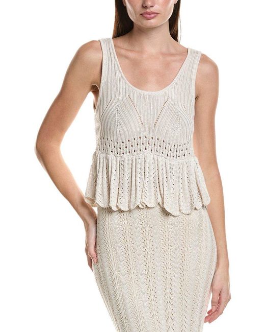 Saltwater Luxe White Knit Tank