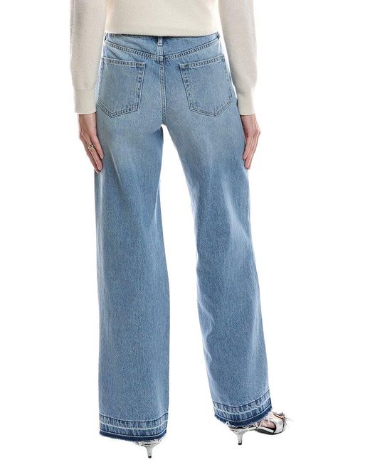 L'Agence Blue Scottie High-Rise Zion Wide Leg Jean