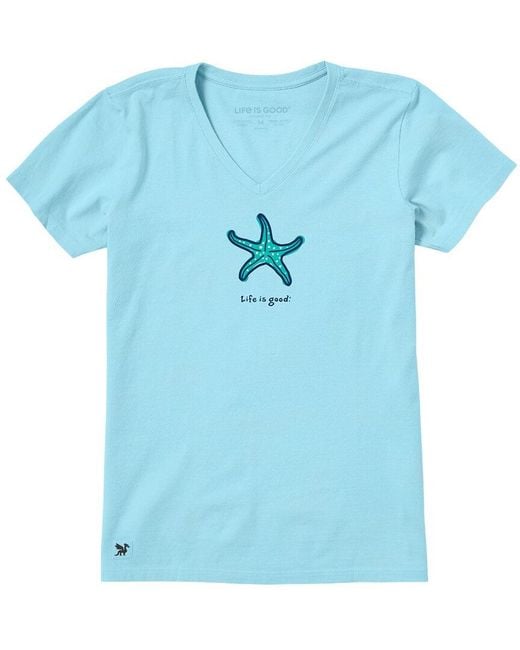 Life Is Good. Blue Crusher T-Shirt