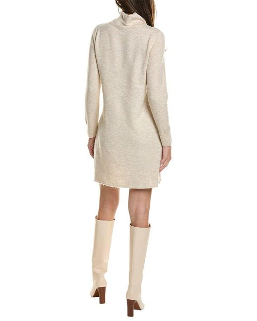 Vince Camuto Natural Turtleneck Sweaterdress