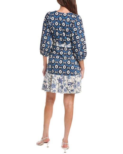 Max Mara Blue Weekend Virgola Jersey Mini Dress