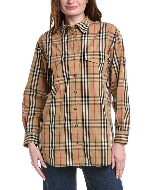 Burberry Brown Check Shirt
