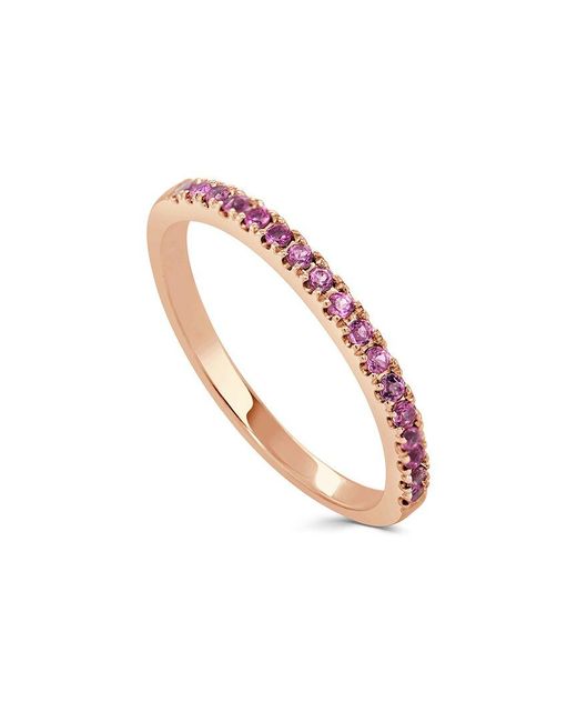 Sabrina Designs White 14k Rose Gold 0.23 Ct. Tw. Sapphire Ring