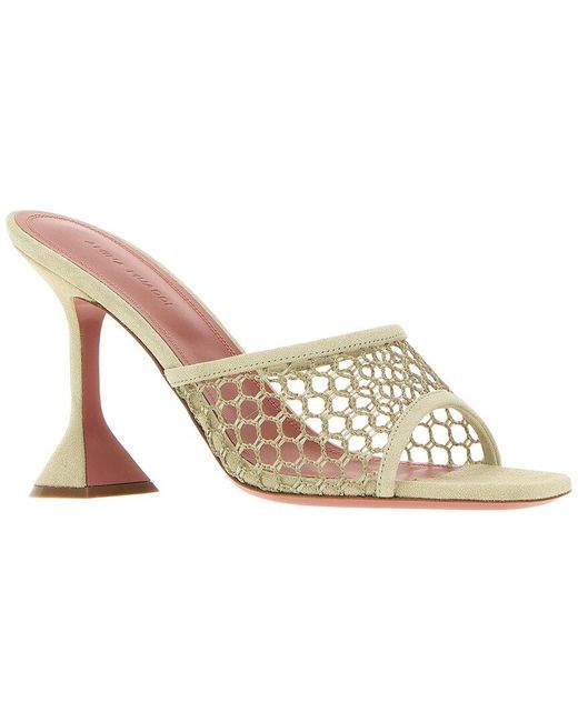 AMINA MUADDI Multicolor Lupita Net 95 Suede Sandal