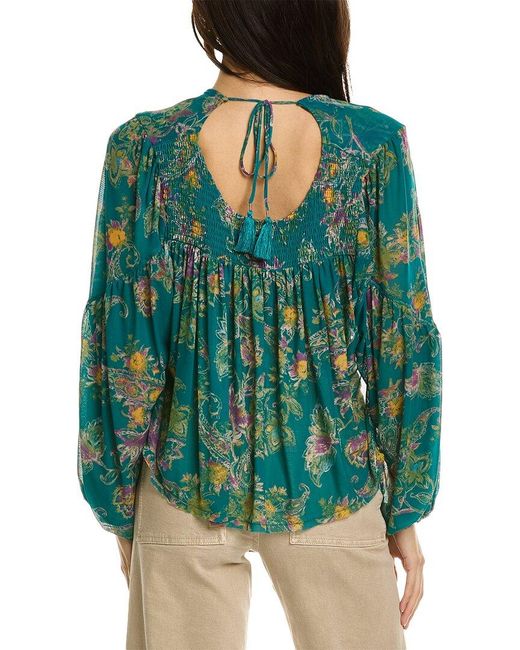 Free People Green Up For Anything Top