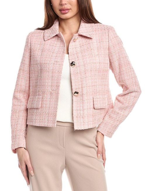 Anne Klein Pink Short Jacket