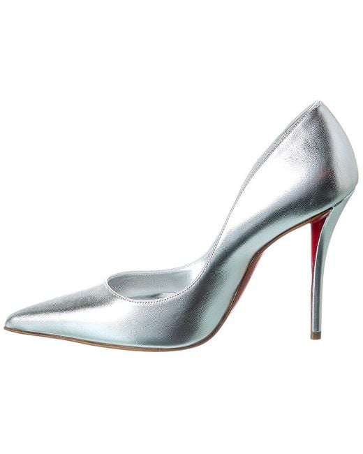 Christian Louboutin Blue Miss Z 100 Leather Pump