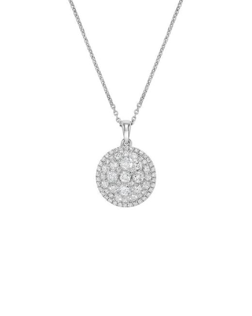 H.J. Namdar White 14K 0.82 Ct. Tw. Diamond Cluster Necklace