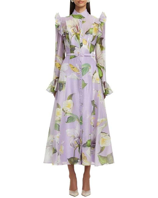 MIRA RICHI Multicolor Midi Dress