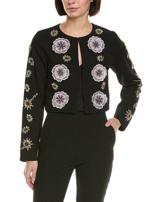 Cynthia Rowley Black Cropped Jacket