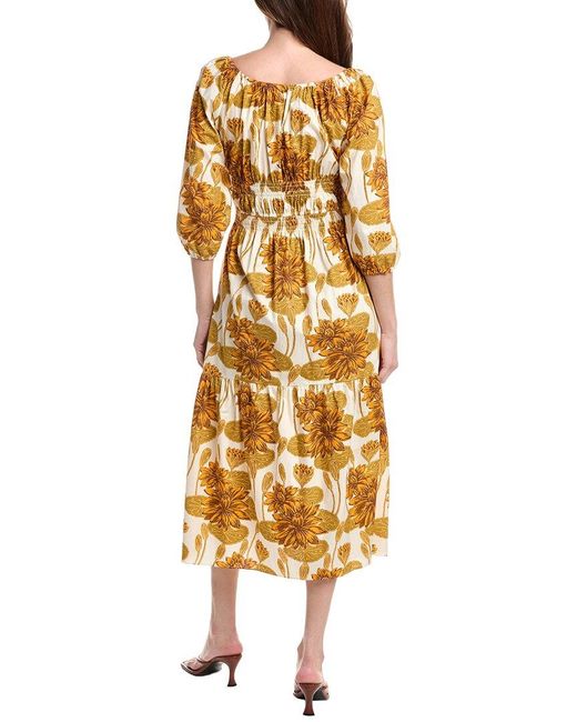 FLORA BEA NYC Yellow Bexley Maxi Dress