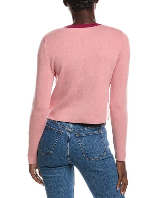 Nanette Lepore Red Velvet Bow Sweater