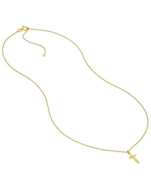 HAWLEY ST Metallic 14K Religious Necklace