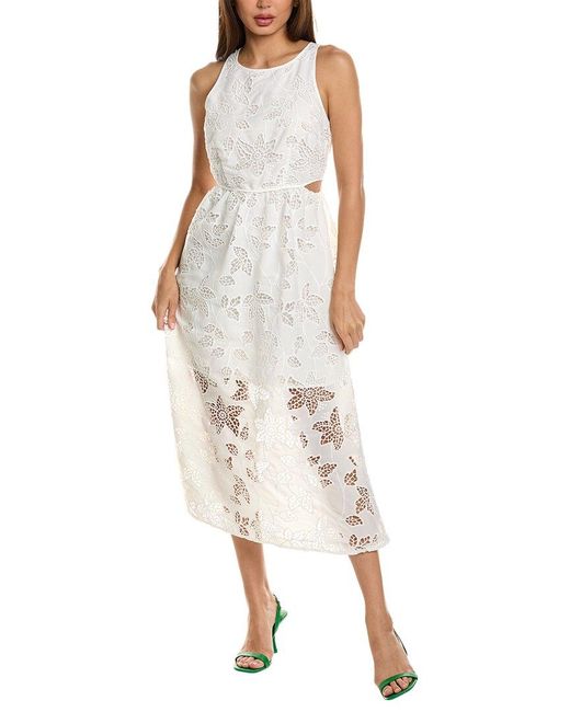 Sam Edelman Eyelet Bouquet Maxi Dress in White Lyst Canada