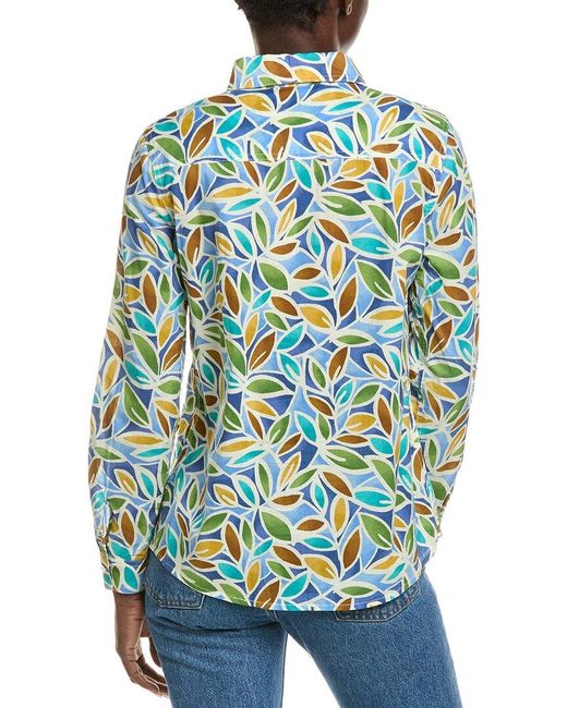 J.McLaughlin Blue Lois Blouse
