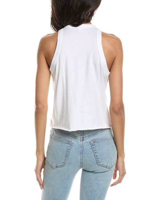 James Perse Blue Jersey Muscle Tank Top