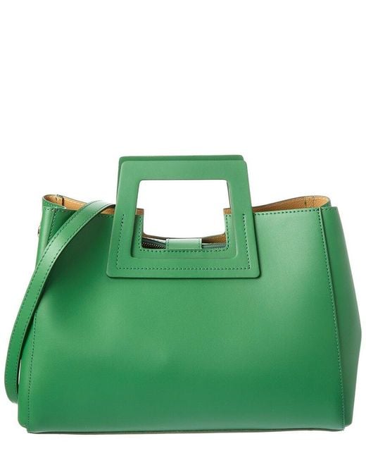 Isabella Rossetti Green Yara27 Leather Tote