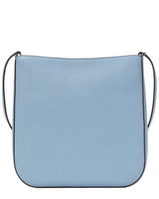 Kate Spade Blue Leila Top Zip Leather Crossbody