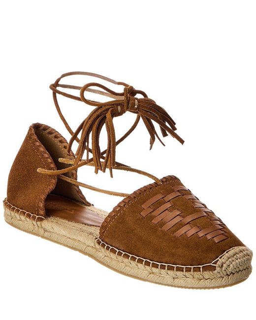 Isabel Marant Brown Celsi Suede & Leather Espadrille