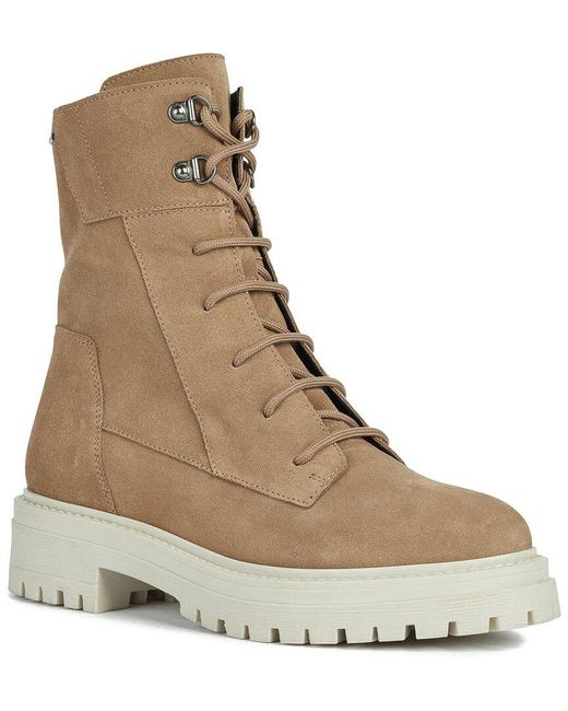 Geox Natural Iride Suede Boot