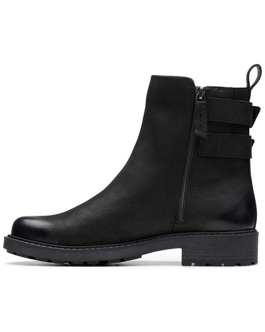Clarks Black Orinoco2 Bay Leather Bootie