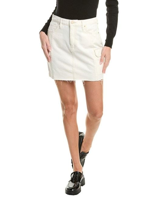Hudson White Cargo Viper Mini Skirt