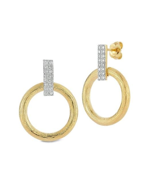 Reiss Metallic 14K 0.32 Ct. Tw. Diamond Earrings