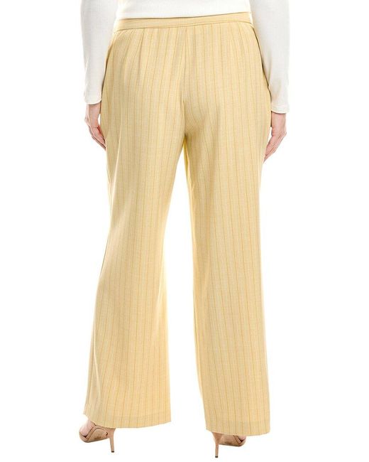 Tahari Yellow Plus Pant