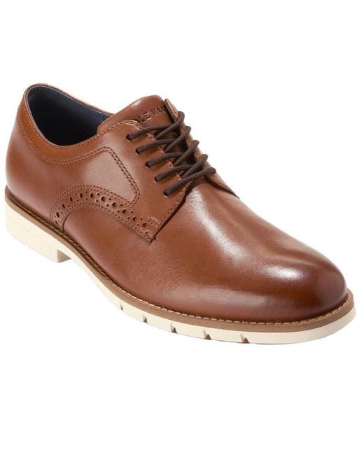 Cole Haan Brown Flexgrand Leather Oxford for men