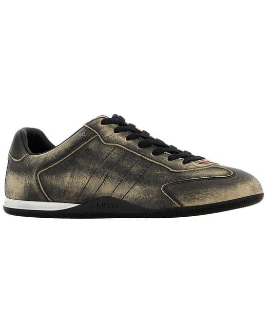 Gucci Brown Leather Sneaker