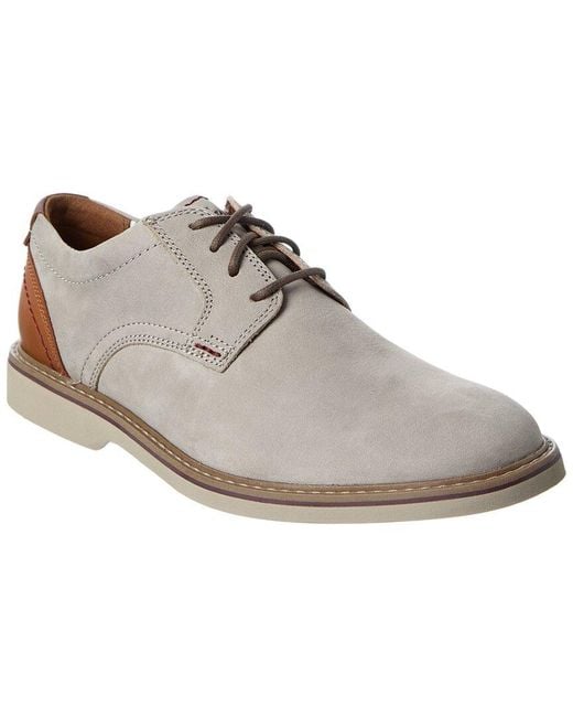 Clarks White Radcliff Low Leather Oxford for men