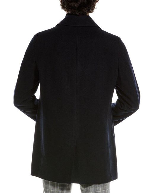 Cole Haan Black Wool-Blend Coat for men