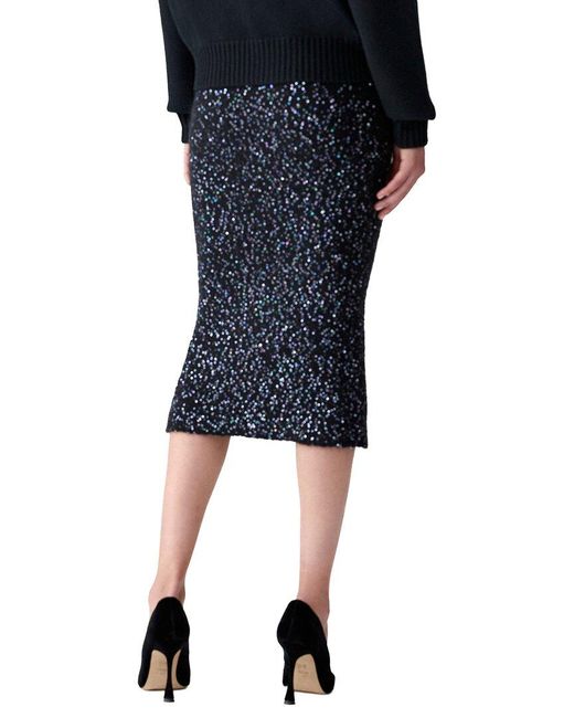 Carolina Herrera Black Wool & Cashmere-Blend Pencil Skirt