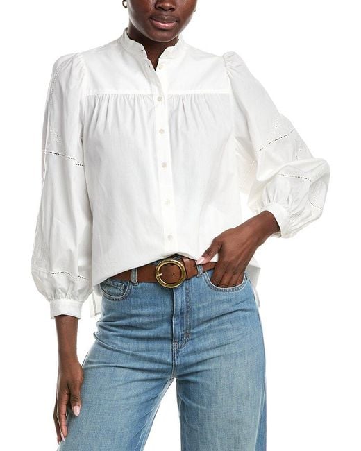 Max Mara White Weekend Ribaldo Top