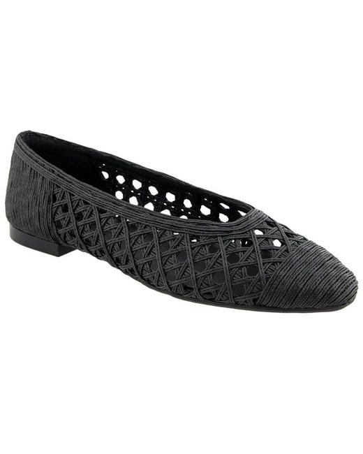 Aerosoles Black Arnoraff Raffia Flat
