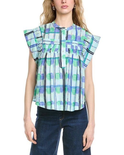 Ro's Garden Blue Nini Top