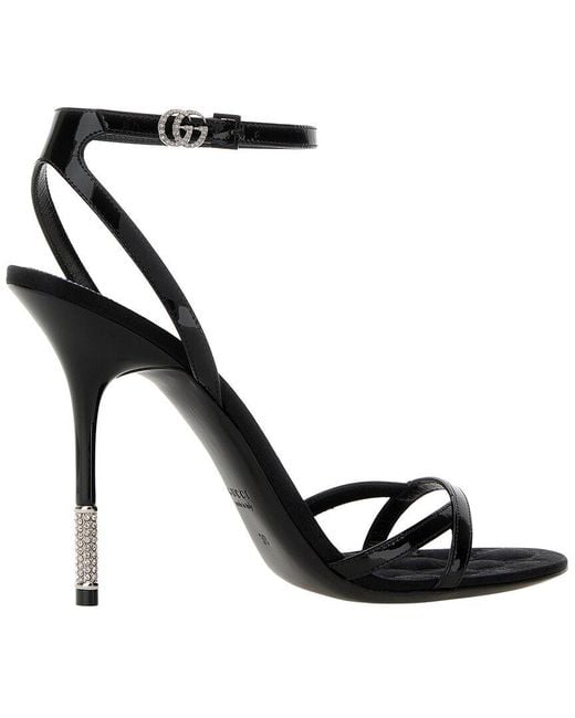 Gucci Black Leather Sandal