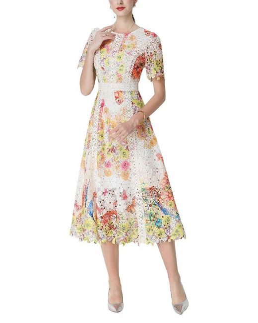 Kaimilan White Midi Dress