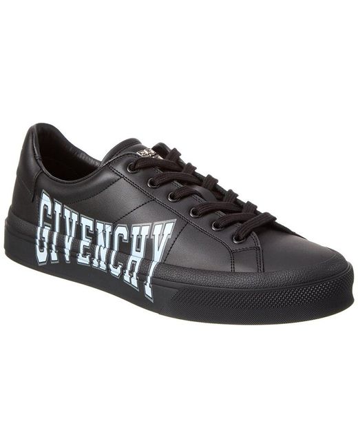 Givenchy Black City Sport Leather Sneaker for men