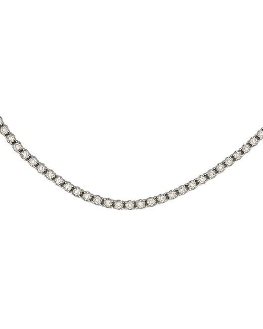 Prince Diamond & Jewelry White 14K 5.65 Ct. Tw. Lab-Grown Diamond Tennis Necklace