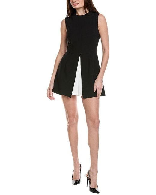 Adrianna Papell Black Colorblock Romper
