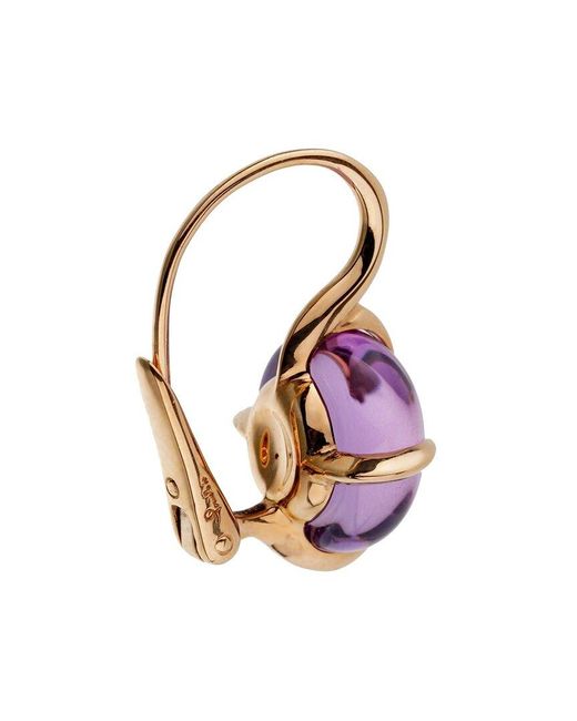 Pomellato Purple 18K 16.60 Ct. Tw. Amethyst Drop Earrings (Authentic Pre-Owned)