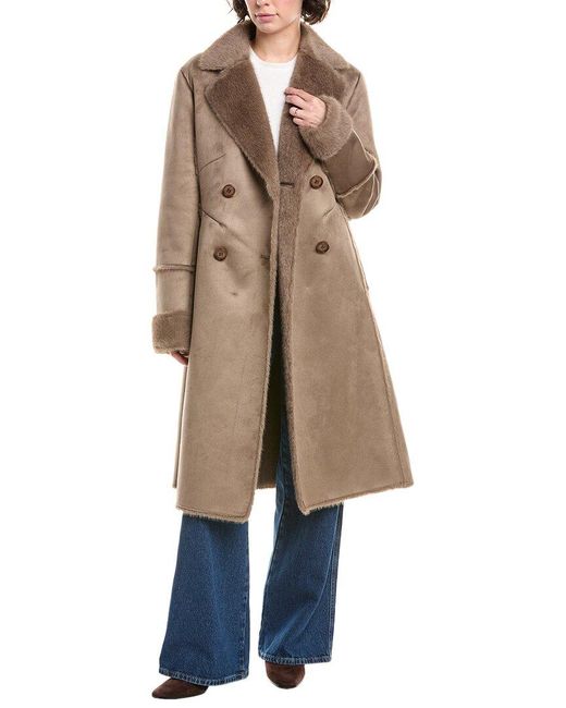 Via Spiga Natural Waist Dart Coat