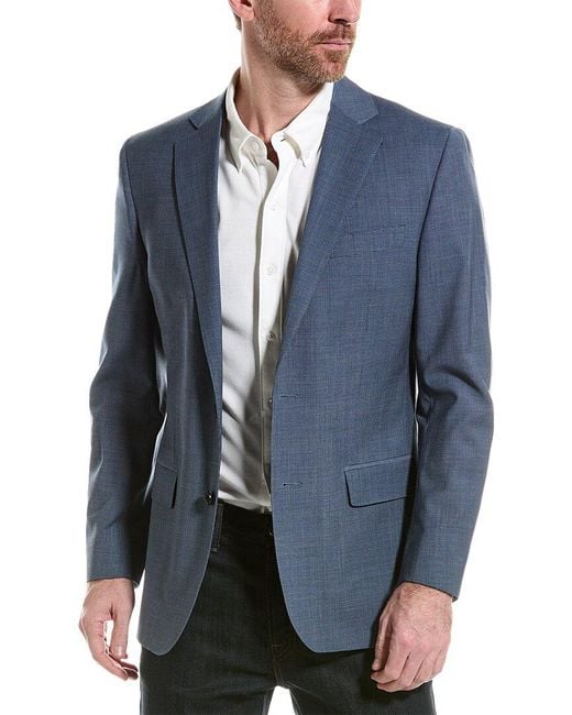 Brooks Brothers Blue Regent Fit Wool-blend Jacket for men