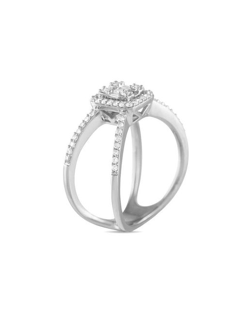 Diamond Select Cuts White 14K 0.50 Ct. Tw. Diamond Split Shank Ring