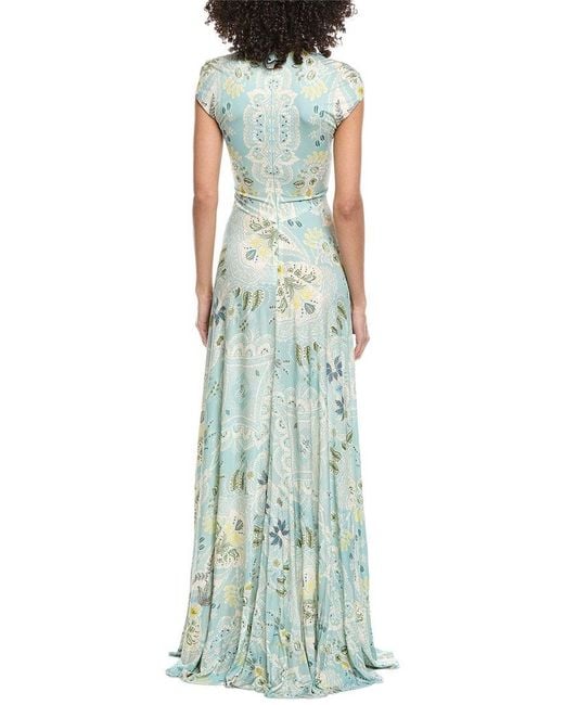 Etro Green Miss Jersey Maxi Dress