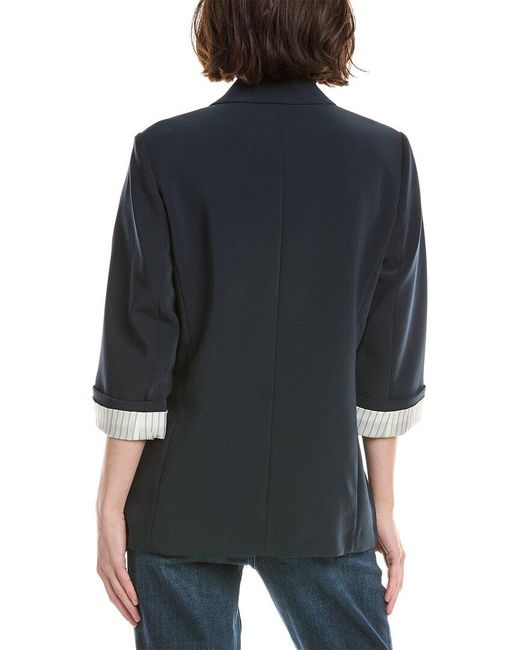 Rag & Bone Black Jennie Crepe Blazer