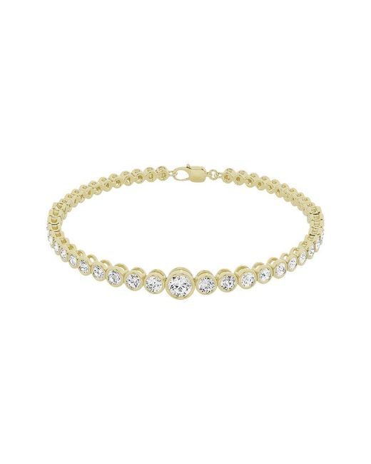 Lab Grown Diamonds Metallic 14K 2.50 Ct. Tw. Lab-Grown Diamond Bracelet